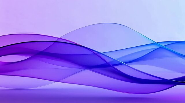 Smooth abstract purple blue wave background with layered flowing gradients and modern soft motion design