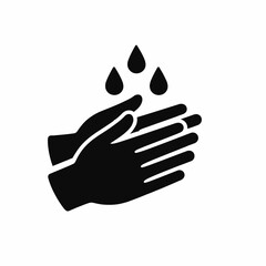 Obraz premium Washing hands to ensure good hygiene and prevent germ spread for public health isolated on transparent background, isolated on white background, Vector, illustration