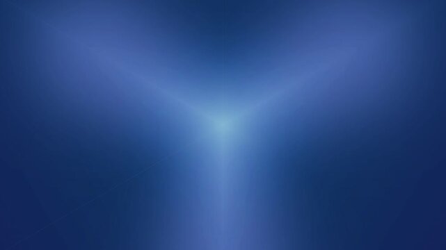 Deep dark blue kaleidoscopic background with symmetrical light movement creating hypnotic and immersive motion. The smooth glowing animation is ideal for abstract cinematic scenes, technology visuals