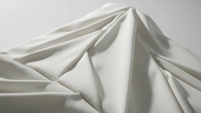 Minimalist Visual Backdrops Utilizing the interplay of geometric fabric and top light to create sophisticated, non-distracting background elements.