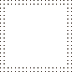 Obraz premium Double dotted vector border frame design