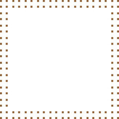 Obraz premium Double dotted vector border frame design