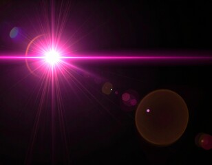 light leaks overlay effect with blur pink light,retro film distressed flare light leak on black background