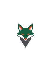 Fototapeta premium Geometric fox head graphic vector design