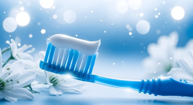 World health day healthy daily routine concept fresh morning toothbrush hygiene
