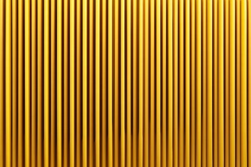 Obraz premium Abstract Golden Vertical Lines Background in Warm Lighting Seamless Texture with Uniform Depth and Shadow for Modern Decorative or Artistic Purposes