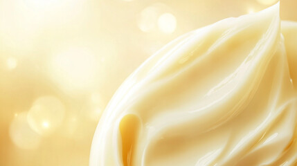 ホワイトゴールドのモイスチャークリームの背景素材