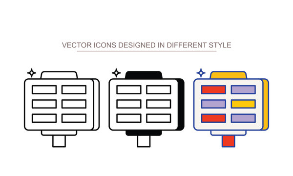 Scoreboard icon set