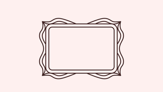 Elegant Decorative Frame Design on Light Background