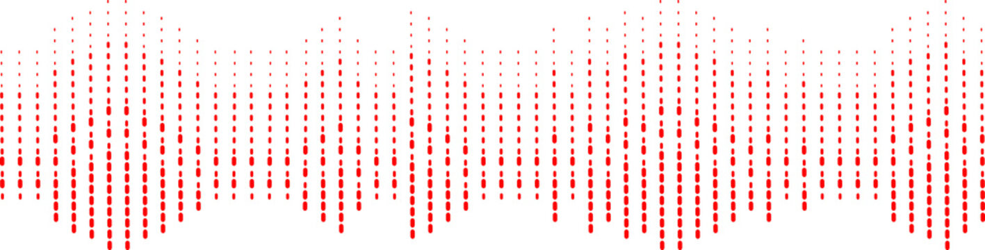 abstract digital graphic of an audio waveform