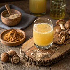 cup of coffee with cinnamon sticks