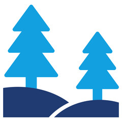 Forest Blue Color Icon