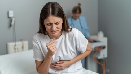 mach pain due to menstruation, gastric ulcer, or digestive issues. Healthcare concept.jpeg