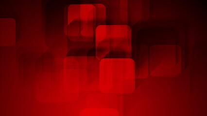 Dark red glossy squares abstract technology design