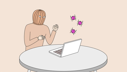 hackers are trying to hack laptops to steal important information © SonAji Nur