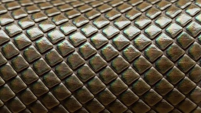 Snake Scale Pattern Shimmering Close-up