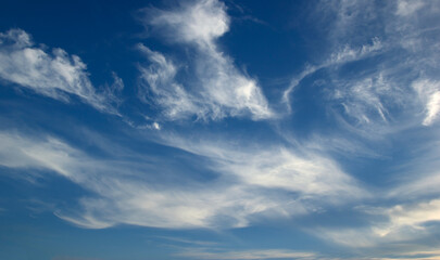 Obraz premium blue sky white