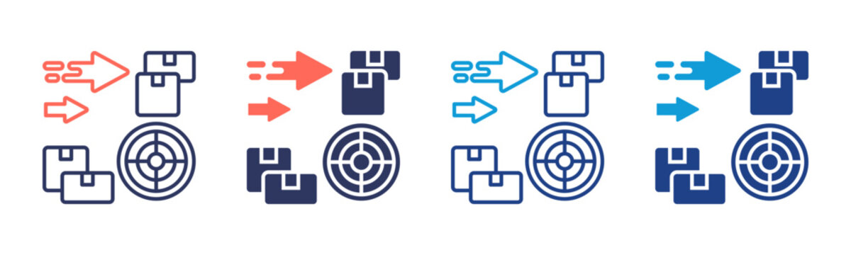 Realignment Consistent and versatile vector icons illustrating essential concepts in various styles