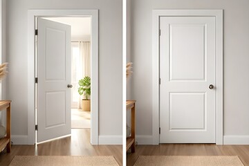 open door in the room