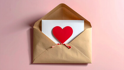 Valentine Love Letter Envelope Background