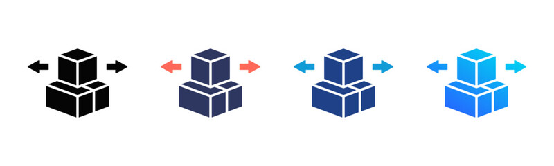 Fototapeta premium Consolidation Consistent and versatile vector icons illustrating essential concepts in various styles