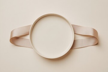 Oval Frame with Ribbon