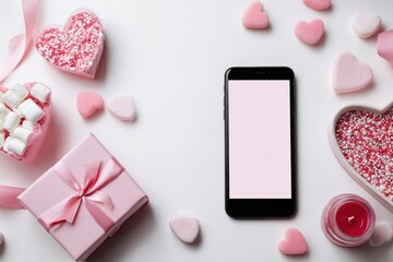 Valentine's Day Flat Lay