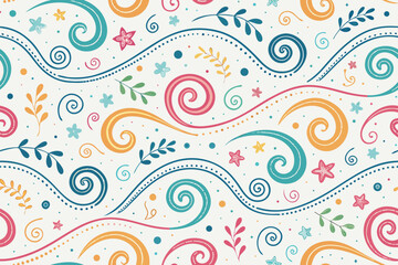 Fototapeta premium Seamless With Playful Premium Digital Asset Perfect for Editorial Content
