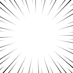 Sharp radial line highlight &ndash; A clean vector burst of sharp directional rays that draws attention to the center, perfect for titles, promotional banners, posters, product displays, and dynamic layout 