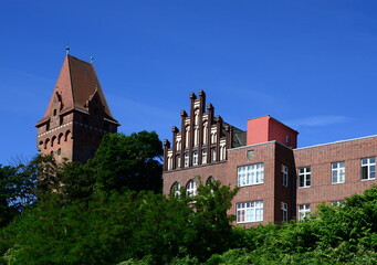 Obraz premium Skyline of the Old Town of Tangermünde, Saxony - Anhalt