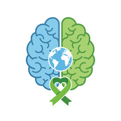 Brain and Globe Mind Health and Earth Consciousness