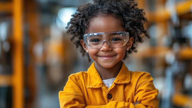 Smile happy kid dream careers children to aspire to become scientists