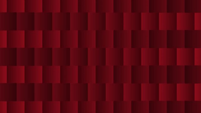 Red square fractal noise looping animation with dynamic mirrored grid motion
