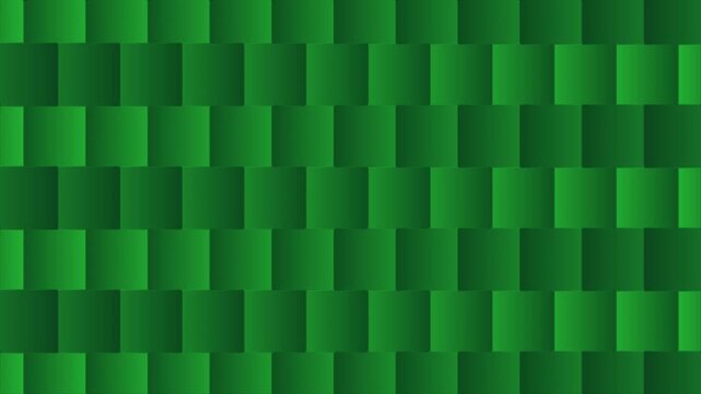 Green square fractal noise animation with looping horizontal mirror movement