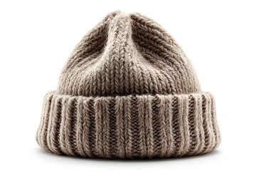 wool cap isolated on white