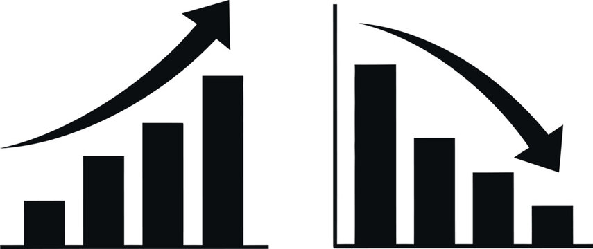 Business growth and decline graph