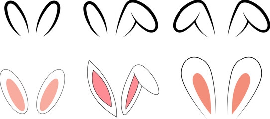 Easter Bunny Ears Vector Art Spring Holiday Design