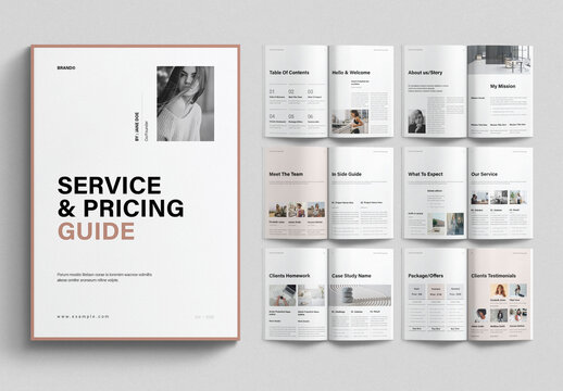 Services and Pricing Guide Template