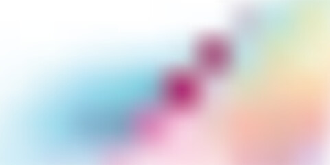 Abstract blurred background with a vibrant gradient of soft pastel colors transitioning from cool blues to warm pinks, oranges, and yellows.