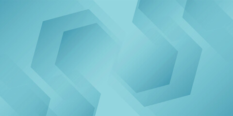 Abstract light blue and teal gradient background with subtle geometric hexagonal shapes creating a modern and clean design.