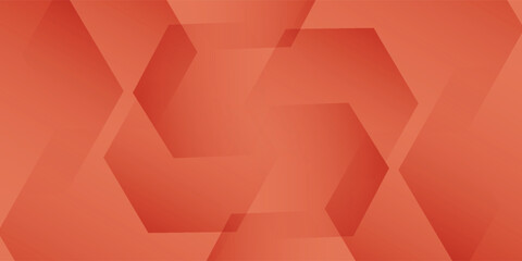 Abstract orange and red background with overlapping geometric hexagonal shapes and subtle gradient effect, creating a modern and dynamic design.