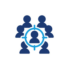 target market colored icon vector design good for web or mobile app