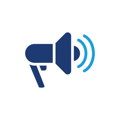 megaphone colored icon vector design good for web or mobile app