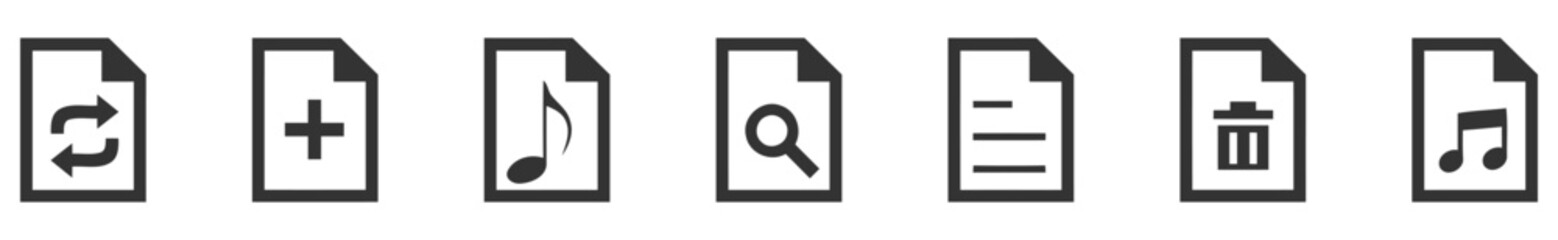 Document set vector icon.eps