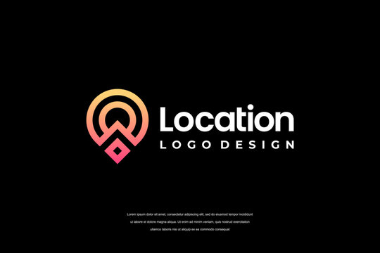 Modern map markers. Location mark icons. Map Marker Illustration. Destination Symbol. Pointer Logo. Vector illustration