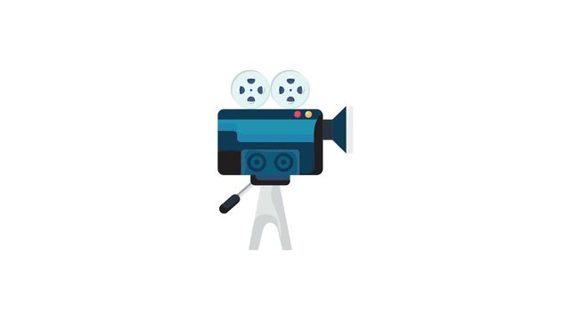  Icon of a video camera, symbolizing video capture or broadcasting features.