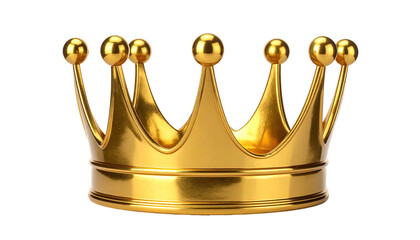 A stunning, photorealistic golden crown, rendered with intricate detail, against a black background