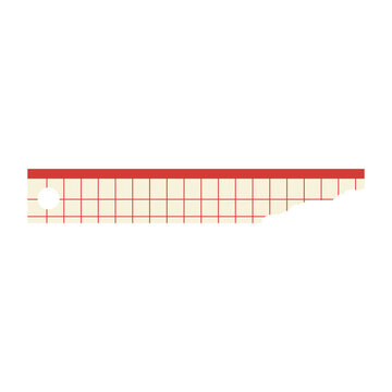 Torn Graph Paper Strip