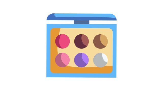 A makeup palette with multiple eyeshadow shades, showcasing a variety of colors for cosmetic application.