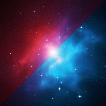 Memorial day tribute podium with patriotic colors and starry night sky background